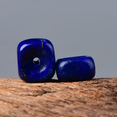 天然水晶老料青金石随行方隔片