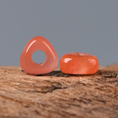 天然南红玛瑙三角扣diy串珠配珠手串项链首饰手工材料饰品雕刻