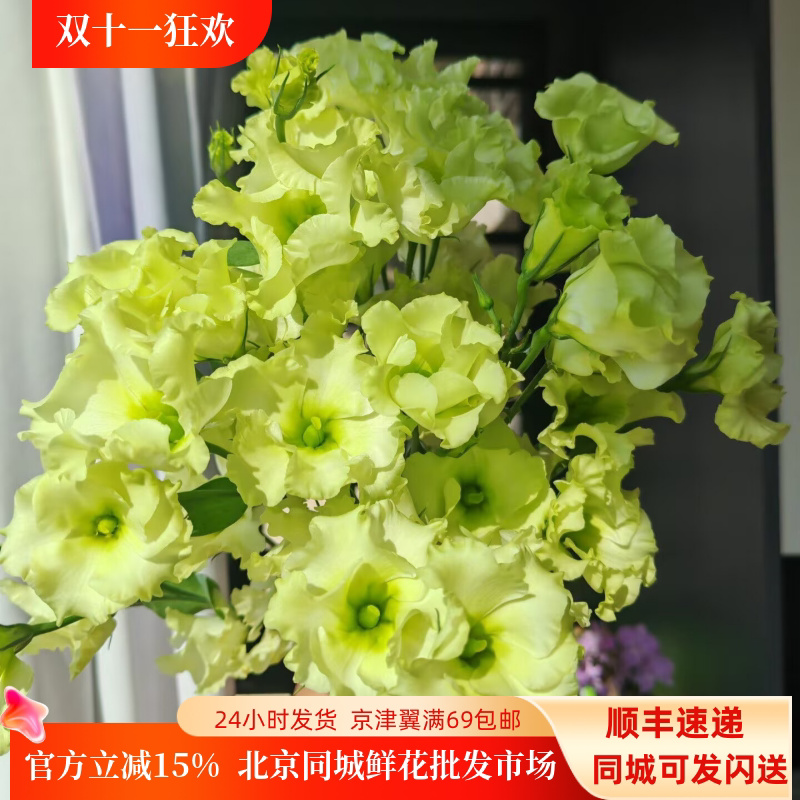 蝴蝶洋桔梗单瓣清新优雅瓶插花