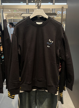 UR国内2025秋季男装潮流趣味萌宠刺绣印花棉质卫衣UUV450075