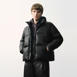 UR国内2025秋季男装时尚潮流立体字母绗缝羽绒服UMV150032