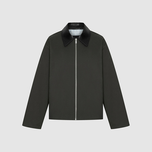 UR国内2025冬季男装回归乡野拼接翻领棉质夹克外套UMF150119