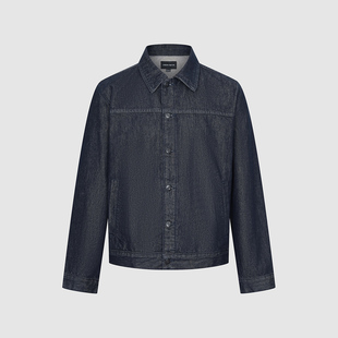 UR国内2025秋季男装时尚复古休闲棉质短款牛仔外套UMU850033