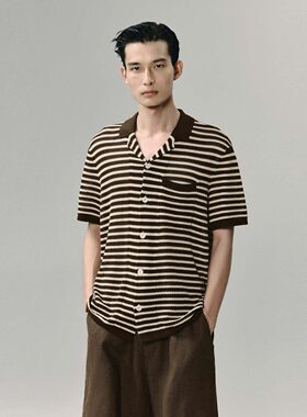 UR国内2026夏季男装Urban都市系列时尚条纹针织开衫UMU960015