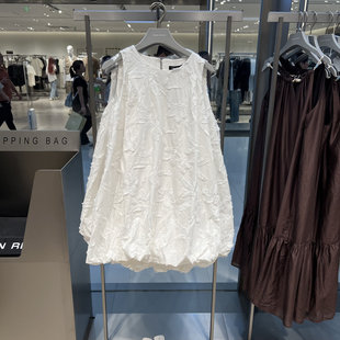 UR国内2025秋季女装随时海滩短款无袖花卉连衣裙UWH750092