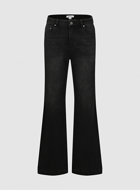 UR国内2025冬季女装休闲简约基础高腰喇叭牛仔长裤UYB850008