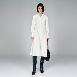 UR国内2026春季女装粉彩风魅力日常翻领纽扣连衣裙UWG760046