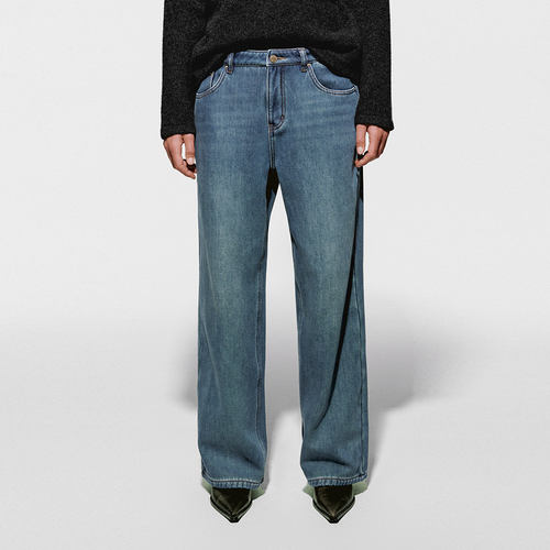 UR国内代购2025冬季女装气质做旧