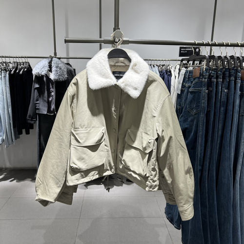 UR国内代购2025冬季女装气质拼接