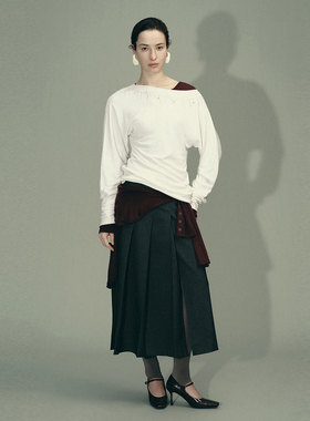 UR国内2026春季新款女装休闲百搭铁链绣珠饰T恤UWU460005