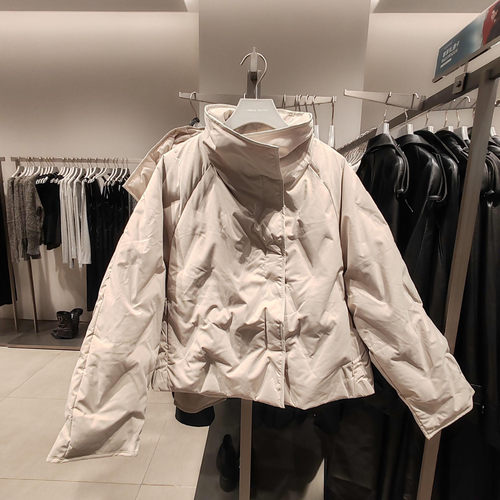 UR国内代购2024秋季女时尚简约气质立领轻薄短款羽绒服UWG140074