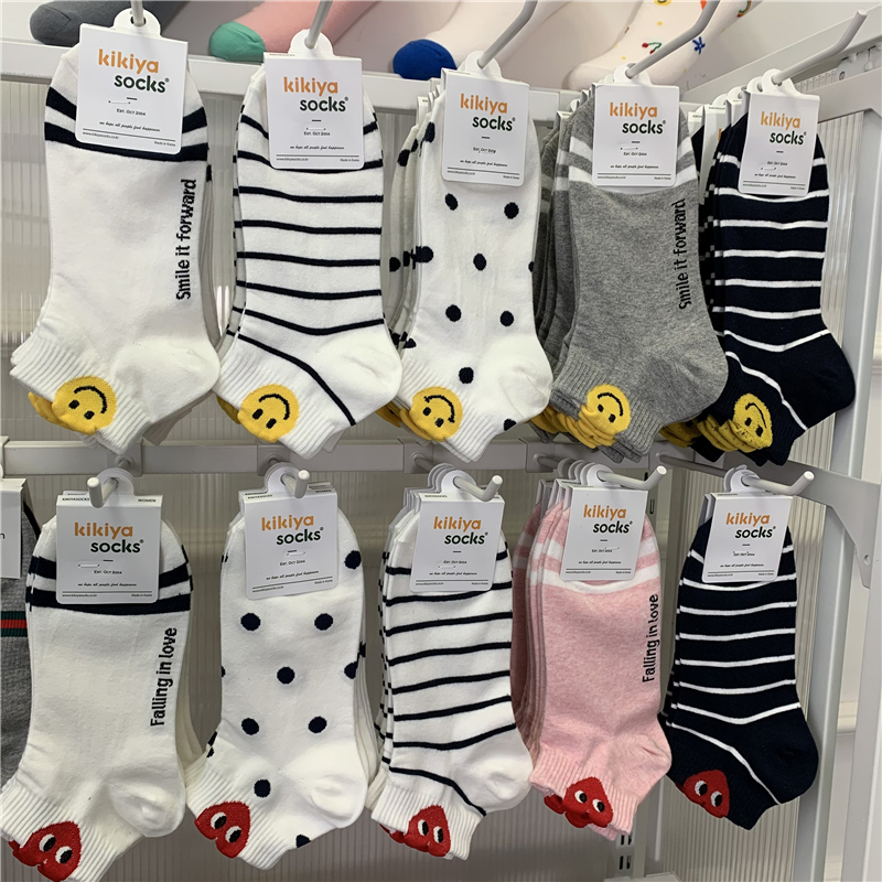 女袜东大门kikiyasocks条纹运动