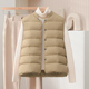 轻薄立领羽绒服女马甲背心秋冬轻便内胆外穿百搭时尚 保暖坎肩 短款