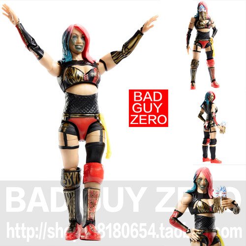 超稀有！美版正版 WWE 明日华 ASUKA 擂台摔跤 可动人偶 玩具手办