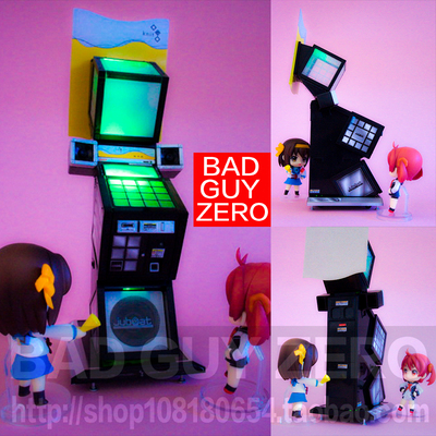 现货日版 超稀有 限定版 KONAMI 乐动魔方 Jubeat 手办 街机 模型