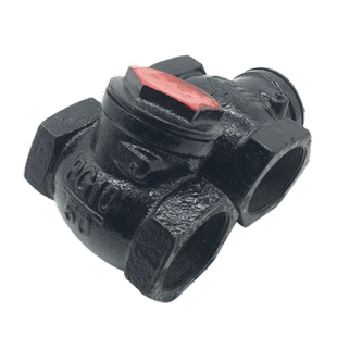 H14T铸铁内螺纹止回阀丝扣卧式止回阀水管道单向阀DN15 40 50 100