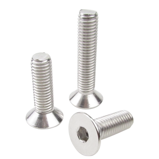 304不锈钢沉头内六角螺栓螺丝DIN7991平头内六角螺钉M1.6—M6