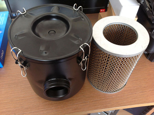 真空泵过滤器（F006接口尺寸为内螺纹2寸 外径222mm 高258mm)