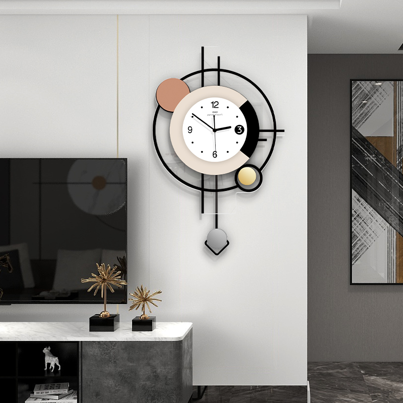 雅刻丽钟表客厅简约餐厅静音挂钟