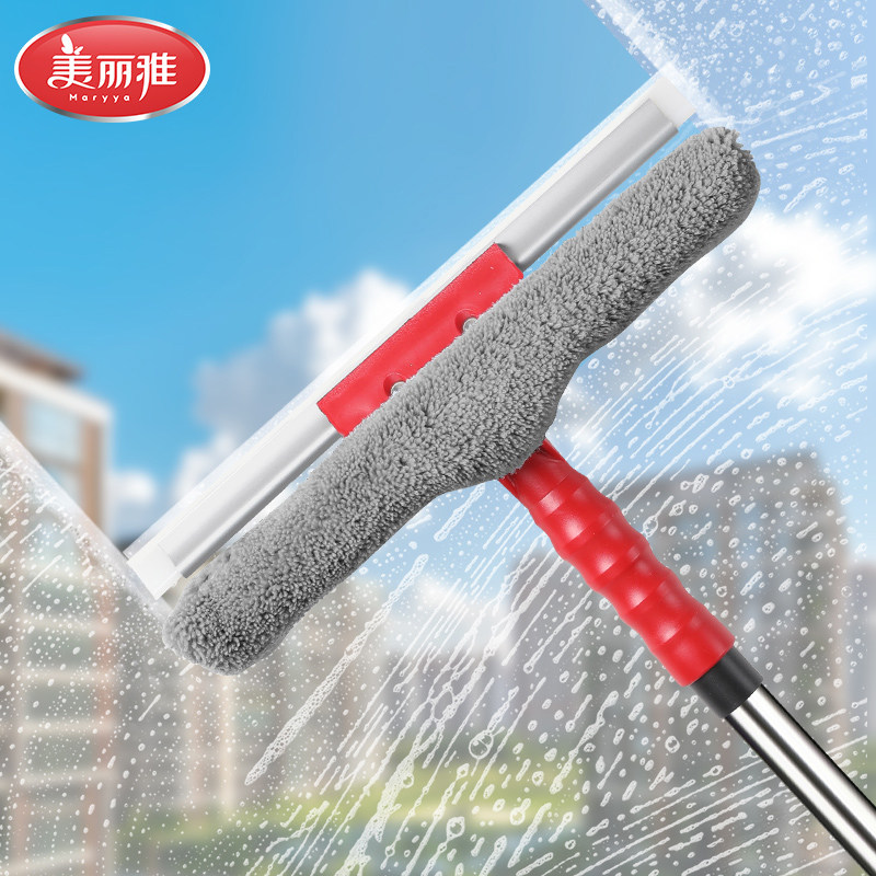 美丽雅玻璃清洁器擦刮合一窗外清洁擦玻璃神器保洁专用双面擦加长