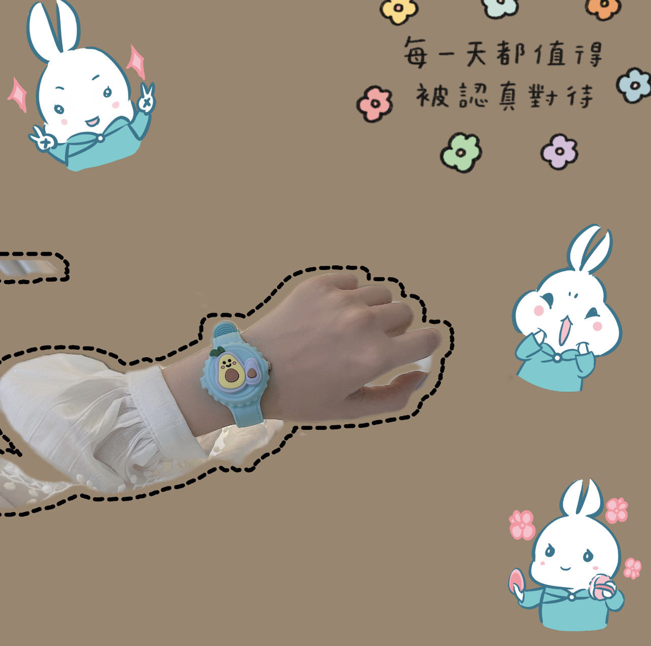 日系可爱元气少女卡通手表女
