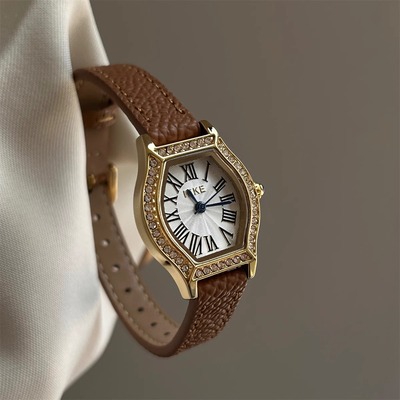 IEKE高级复古酒桶手表女