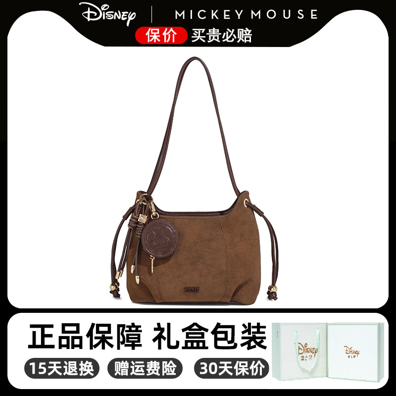 迪士尼米奇包包女式2025新款单肩斜挎包手提法棍包小众送生日礼物
