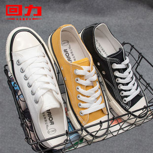 Warrior回力帆布橡胶底男低帮休闲透气潮鞋平底板鞋18-40青年百搭