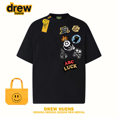 Drewhuens涂鸦卡通短袖T恤男女