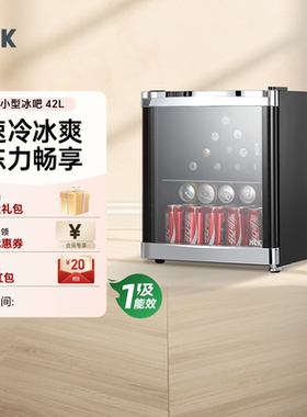 HCK哈士奇冰吧家用客厅办公室小型迷你茶叶冷藏柜冰箱家用家庭