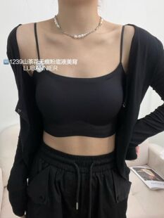 夏季1239固定美背无痕吊带乳胶纯欲舒适山茶花系列后背小心机