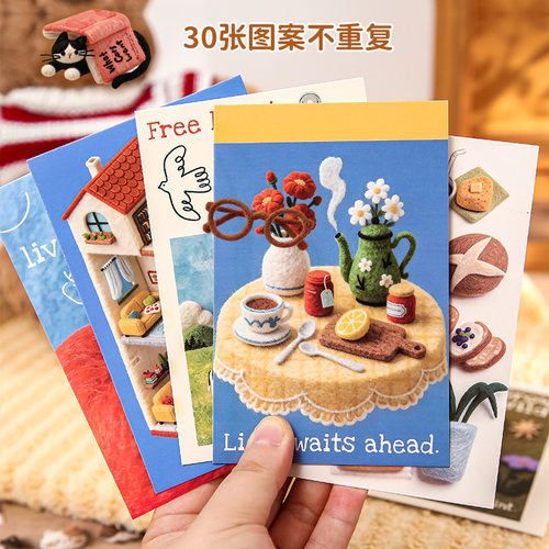 纸先生盒装明信片绒毡一隅