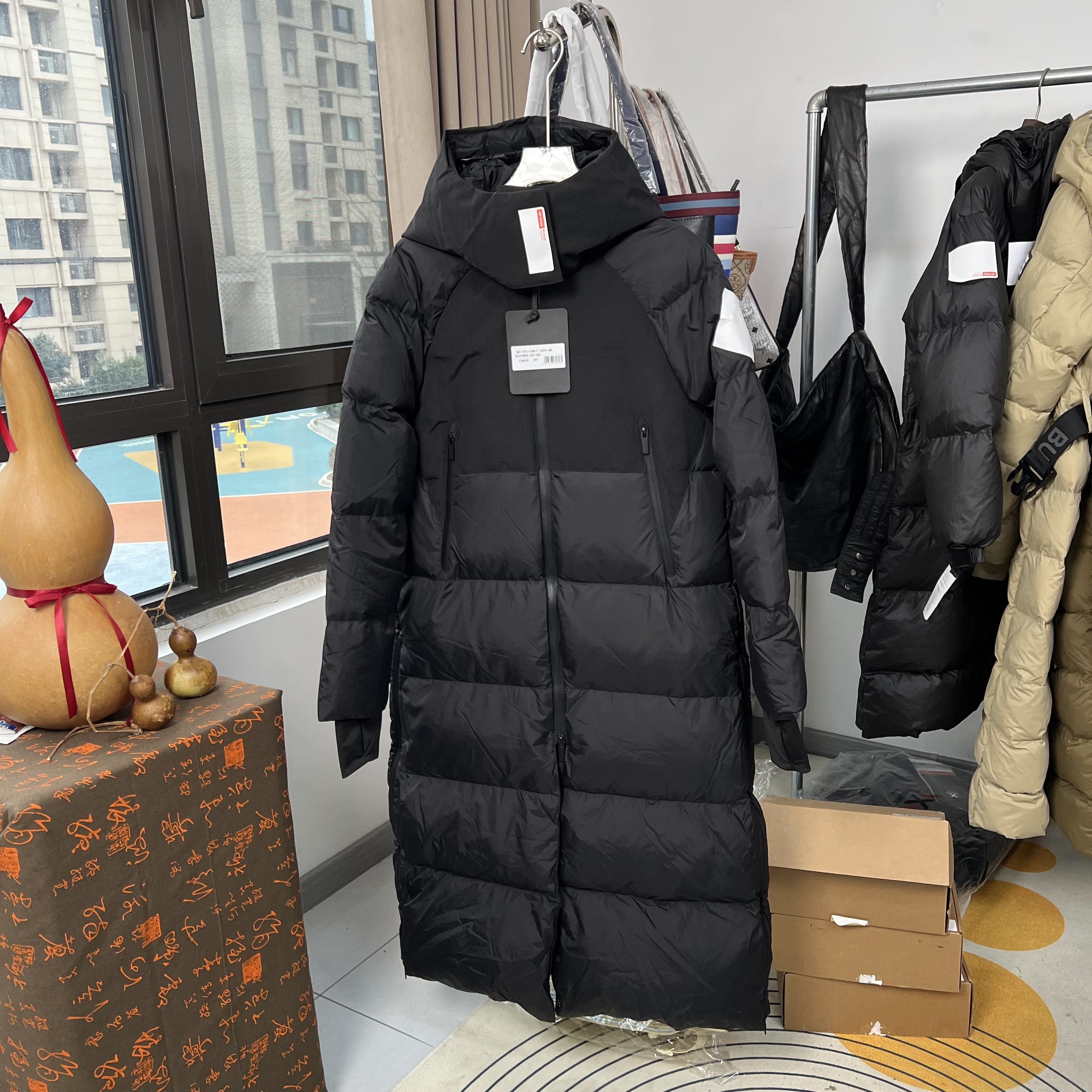女款过膝长款羽绒服零下20度