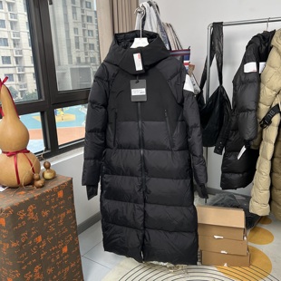 7-1女款2025新款长款过膝羽绒服零下20度90白鸭绒