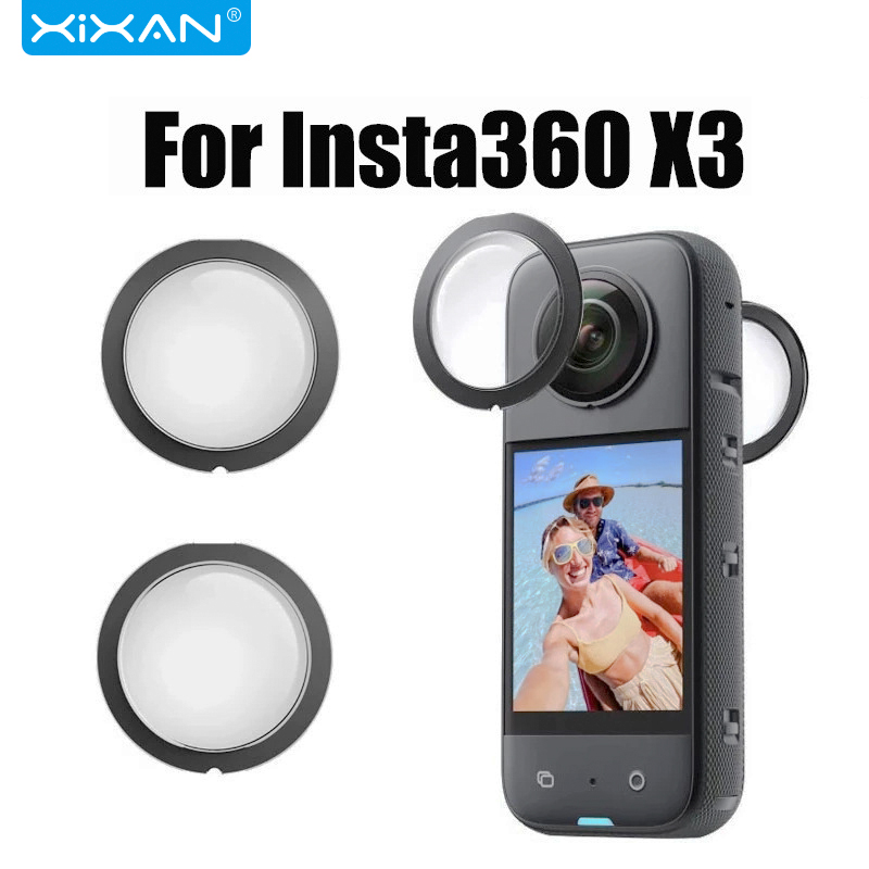 芯鲜GF01适用Insta360影石X3镜头保护镜屏幕钢化膜水凝膜玻璃钢化贴膜配件套装 X2运动相机摄像头保护膜-封面