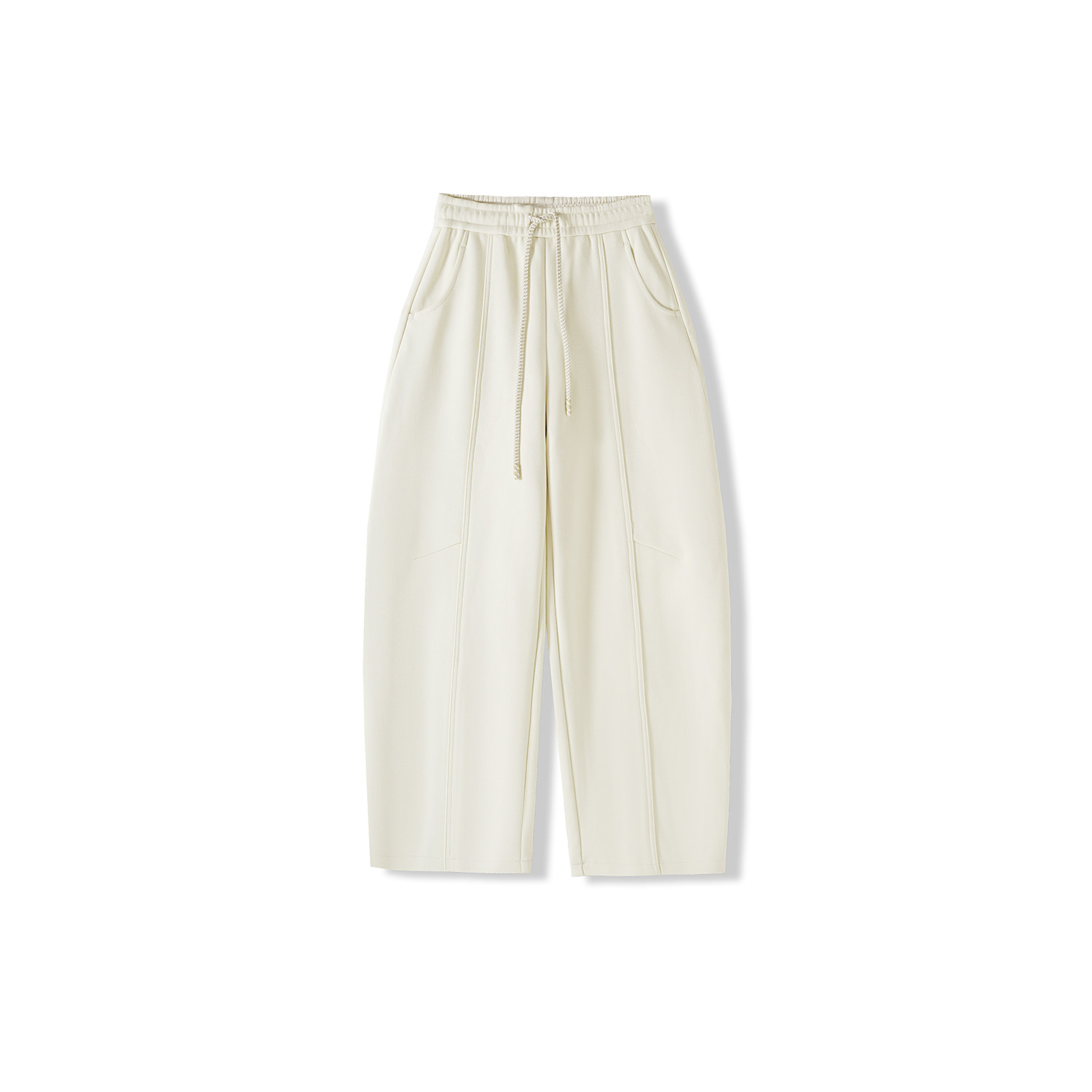 【天天yoko&莉依墨】冬季抽绳松紧腰加绒加厚弯刀裤LYMBM-83132