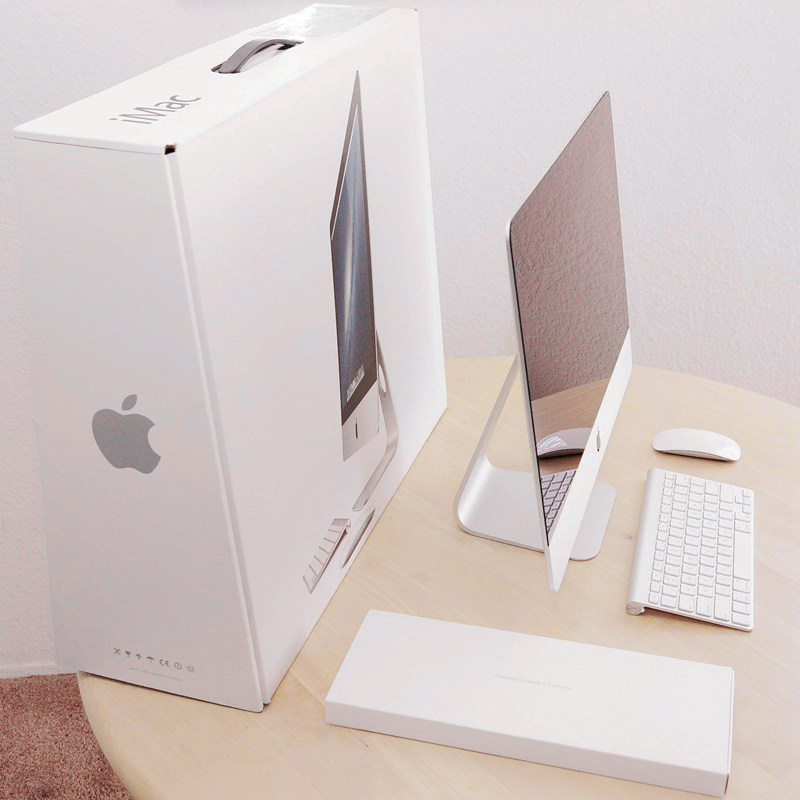 Apple/iMac Компьютер Apple all-in-one, ультратонкий настольный компьютер с диагональю экрана 21/27 дюймов, полный набор дизайнерских игровых клипов Изображение 1