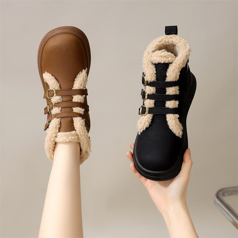 平底防水雪地靴女2025年冬新款防滑百搭加厚东北棉靴加绒软底棉鞋,女鞋,马丁靴,淘宝优惠券,粉丝福利购,淘宝优惠卷