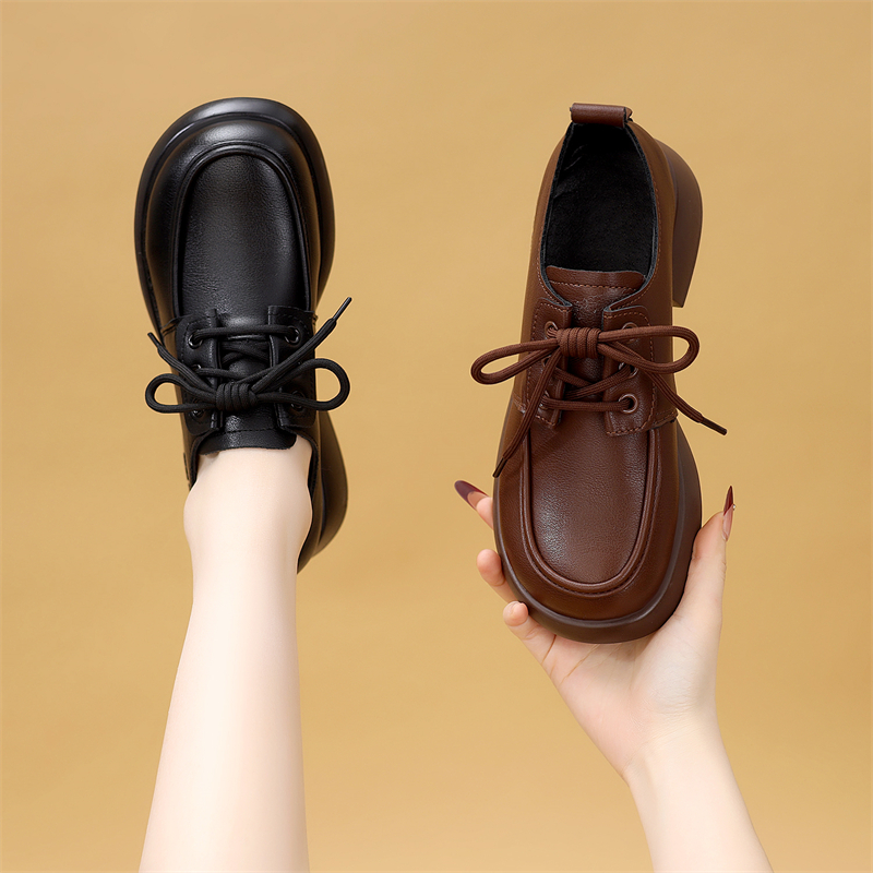 平底时尚显脚小乐福鞋2025冬新款