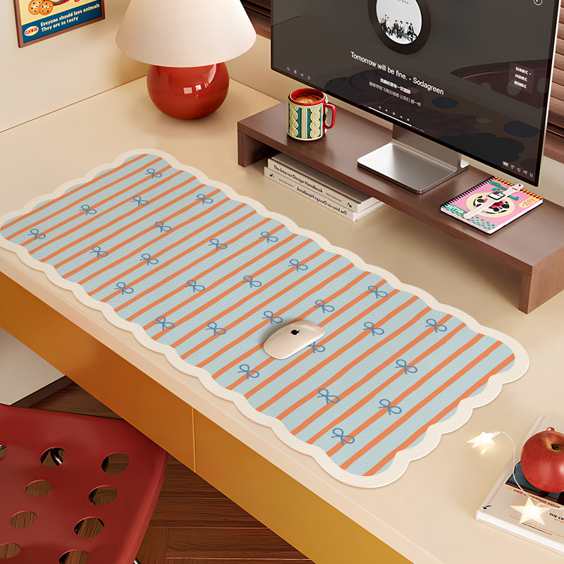 超大鼠标垫女生高颜值办公室办公桌电脑桌垫键盘垫大号桌面书桌垫