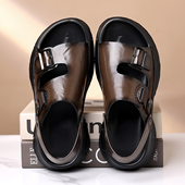 男2026新款 夏季 防滑外穿沙滩鞋 凉鞋 欧洲站厚底增高商务休闲凉拖鞋