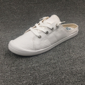 半拖女布鞋 垫 小白鞋 无后跟一脚蹬 欧美出口 懒人鞋 记忆海棉鞋