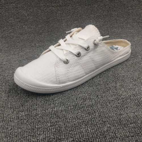 欧美出口记忆海棉小白鞋半拖