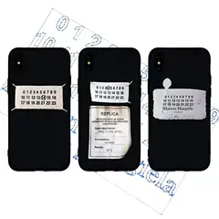 Maisonmargiela Label Is Suitable for Apple 14 Pro Max Phone Case, iPhone 78 Plus Full Cover, 13 Soft Case, Xr Transparent, 12 Huawei Xiaomi Oppo Vivo Custom, XS Max