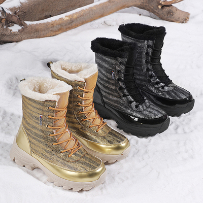 ABCEUEU女鞋雪地靴冬季加绒加厚