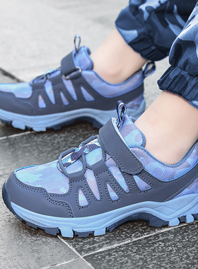 ABC EUEU童鞋迷彩男童鞋2025春秋新款儿童鞋子防滑耐磨户外登山鞋