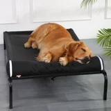 Кровать собаки Большая собака золотая шерсть в гнездо для собак универсальные кровати для собак в первом лете, покидая землю, чтобы предотвратить влагу -защищенные собаки собаки