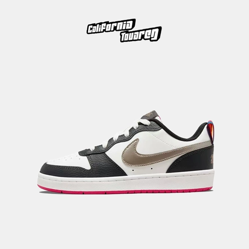 Nike Nike Court Borough Low 2 Женские серебристые кроссовки с низким уровнем вершины DJ0040-100