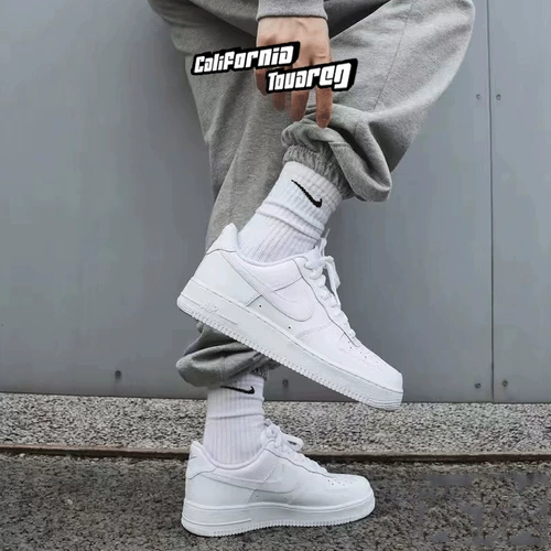 Nike Air Force № 1 ВВС 1 самка чисто белая AF1. Служба. Обувь DD8959-100