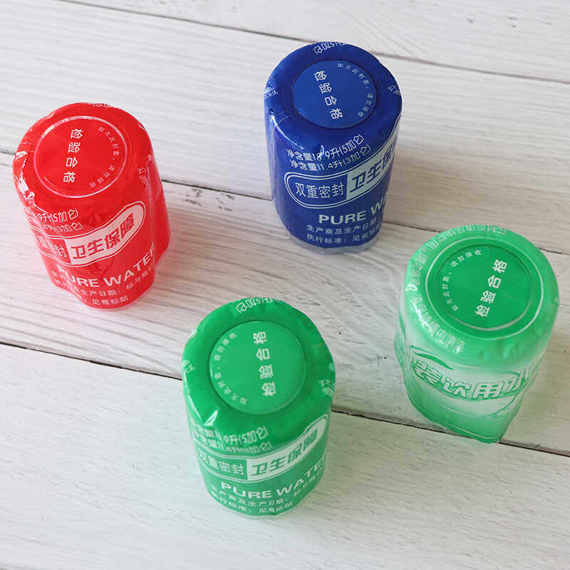 桶装水封口膜全封胶帽套样式18.9升桶袋热缩膜收缩膜定制链接